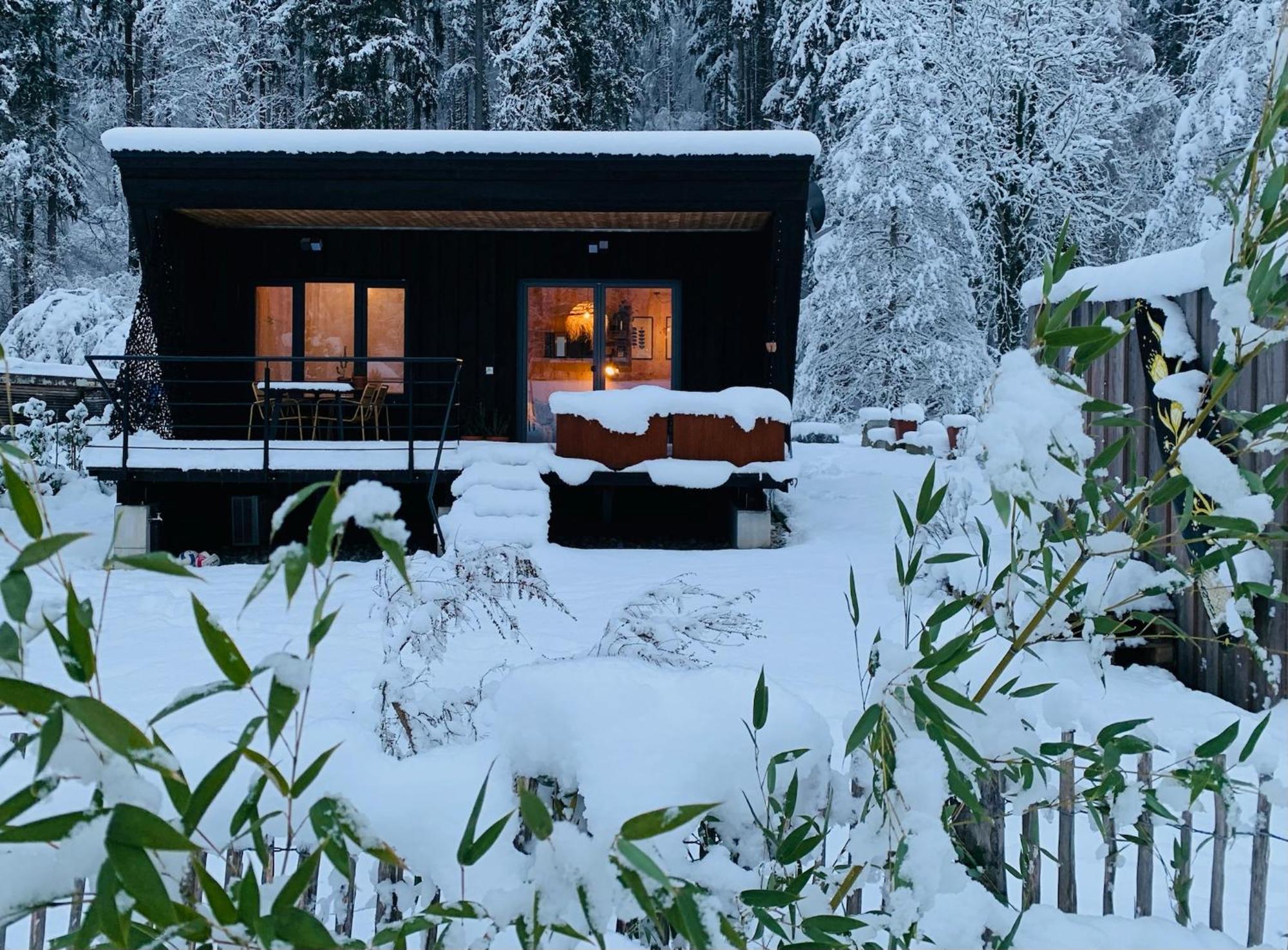 Hjem - Tiny Homes Direkt Am Wald Zwischen Allgaeu & Bodensee Bergatreute Екстериор снимка